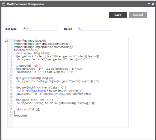 Mailx Command Configuration