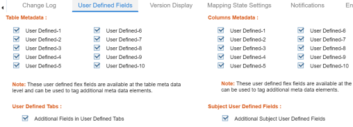 User Defined Fields Metadata Manager