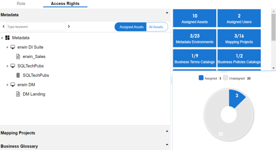 Access Rights Roles Metadata