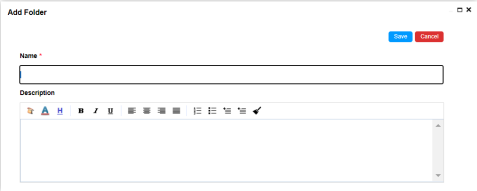 Add Folder Page