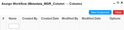 Assign Workflows Column