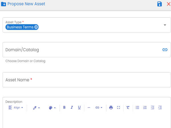 Da Proposed New Asset Page
