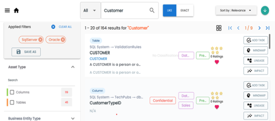 Discover Assets Databasetypefilter
