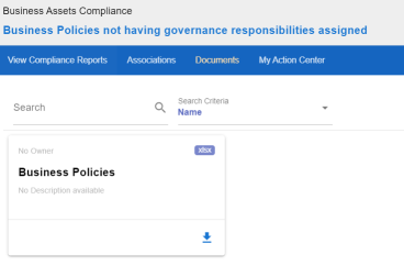 Discover Assets Download Compliance Report