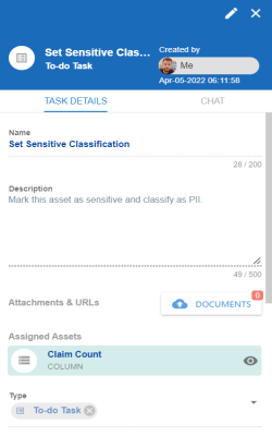 Discover Assets Taskdetails