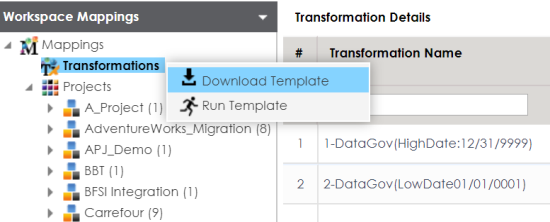 Download Transformation Template