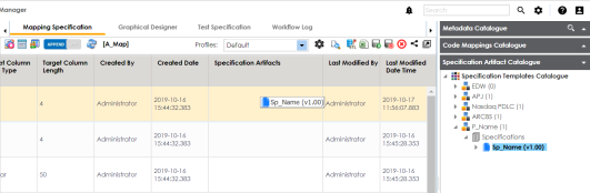 Drag Drop Specification Artifact