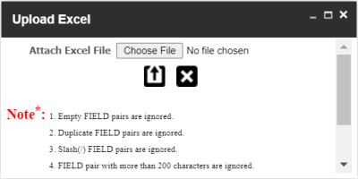 Extended Properties Upload Excel
