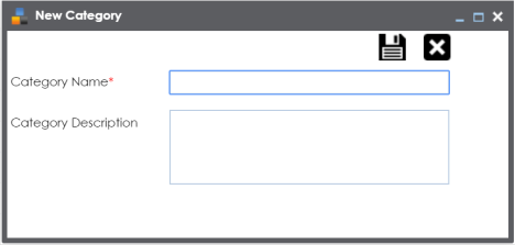 New Category Window