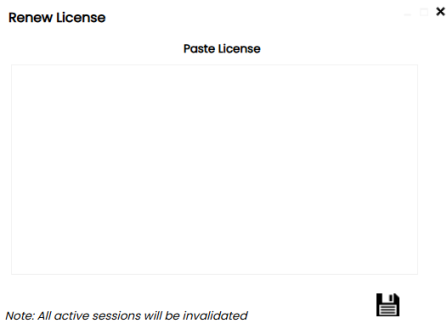 Paste License Renew