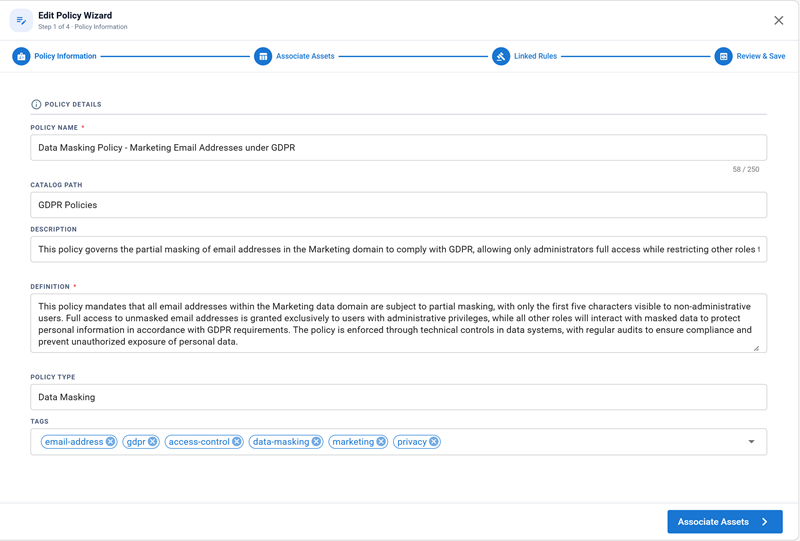 Edit Policy Wizard