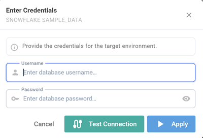 Enter Credentials