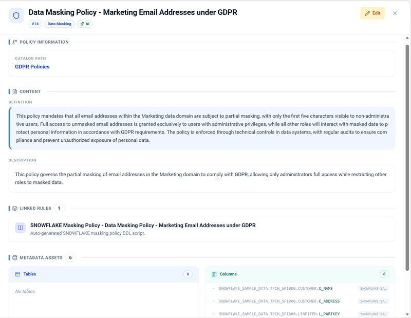 View Policy Information