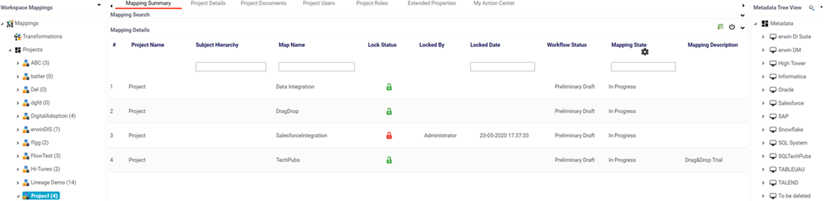 Previewing Data Database