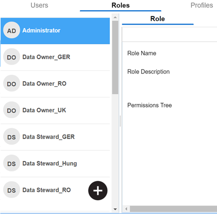 Roles Tab
