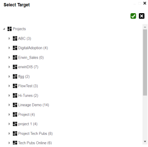 Select Target Page