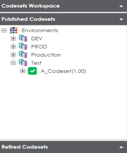 View Published Codesets