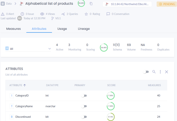 Dqlabs Attributes Tab