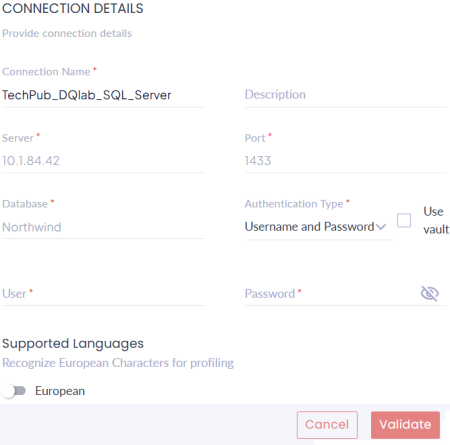 Dqlabs Connection Page