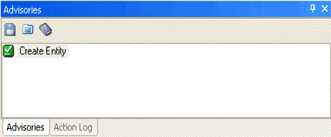 Advisories Pane Example