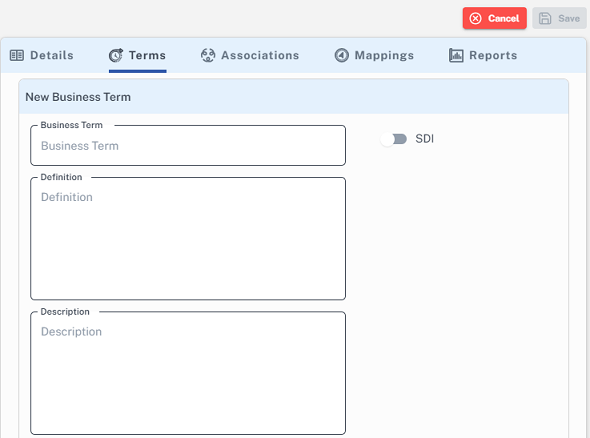Adding Business Terms