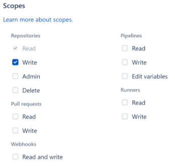 Bitbucket Scope