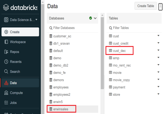 Create Alttable Databricks