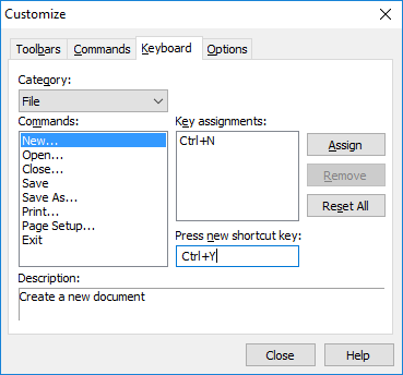 CustomizedKeyboardShortcut